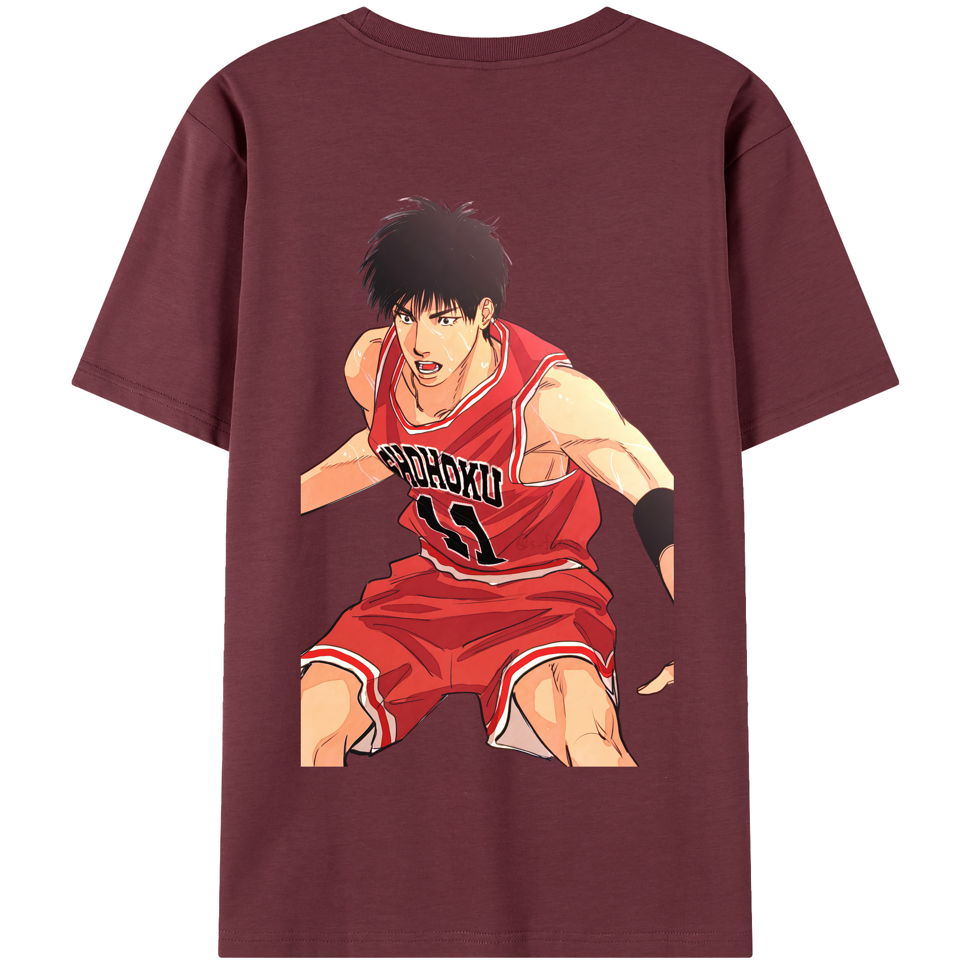 SLAM DUNK／スラムダンク 綿100％半袖Tシャツ（背面プリント）
